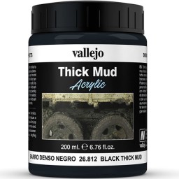 Vallejo Black Thick Mud 200 ml