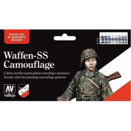 Set de Pinturas Waffen SS Camouflage 8ud