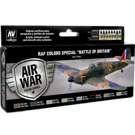Set Air War RAF Battle of British 8 col.