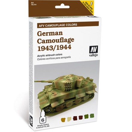 Set AFV German Camouflaje 1943-44 6col