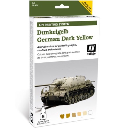 Set AFV Dunkelgelb German Yellow 6 color
