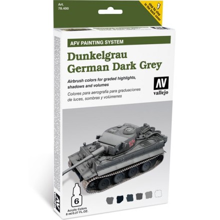 Set AFV Dunkelgrau German Dark Grey 6col