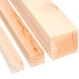 Square Balsa Wood Strip 4 x 4 mm, 1 m