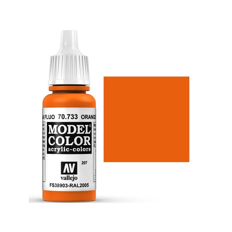 Model Color Naranja Fluorescente 17ml (207)