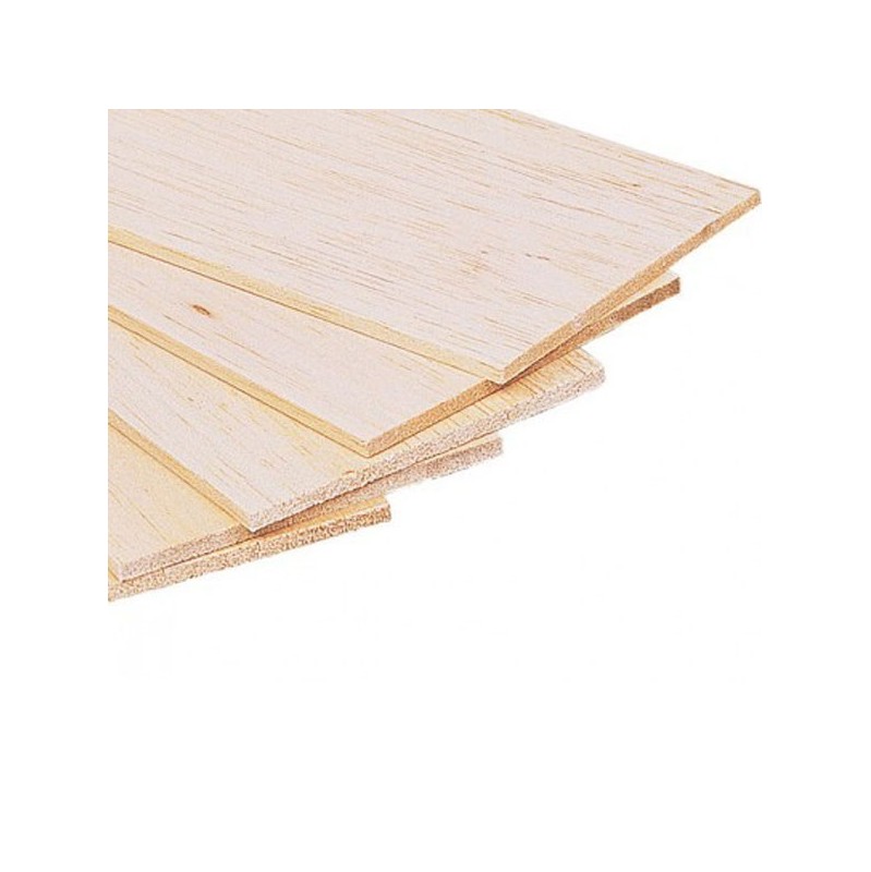 Plancha madera de balsa 100x1000x20mm