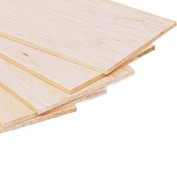 Plancha madera de balsa 100x1000x2,5mm