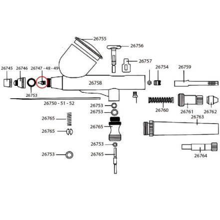 Obturador 0,3mm D-102 (26020-26021)