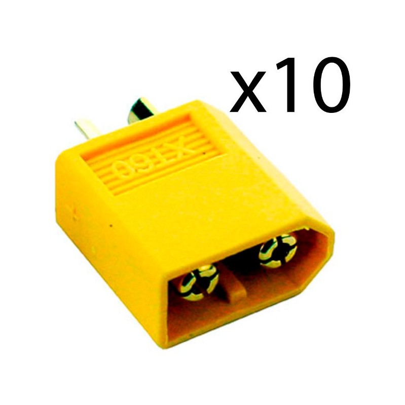 10uds Conector XT60 Macho