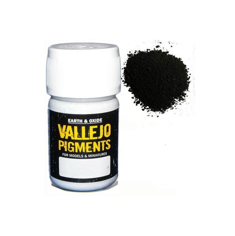 Pigmento Vallejo Negro Carbón (Humo) 35ml