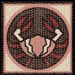 Block Cuit CANCER Horoscope Mosaic 200 x 200