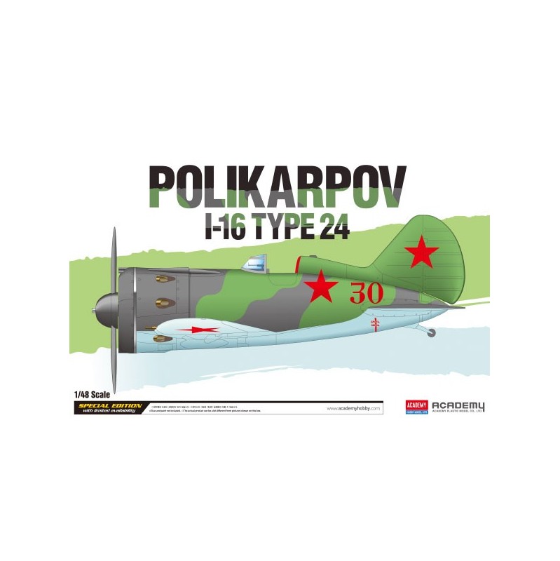 Academy Avión Polikarpov I-16 Type 24 1/48