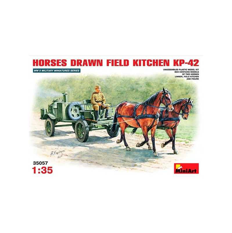 Figuras Horses Drawn Field Kitchen KP-42, escala 1/35