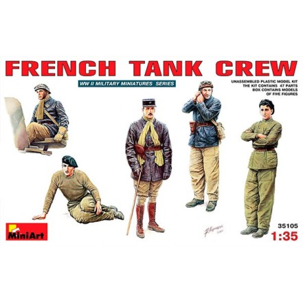 MiniArt Figuras French Tank Crew 1/35