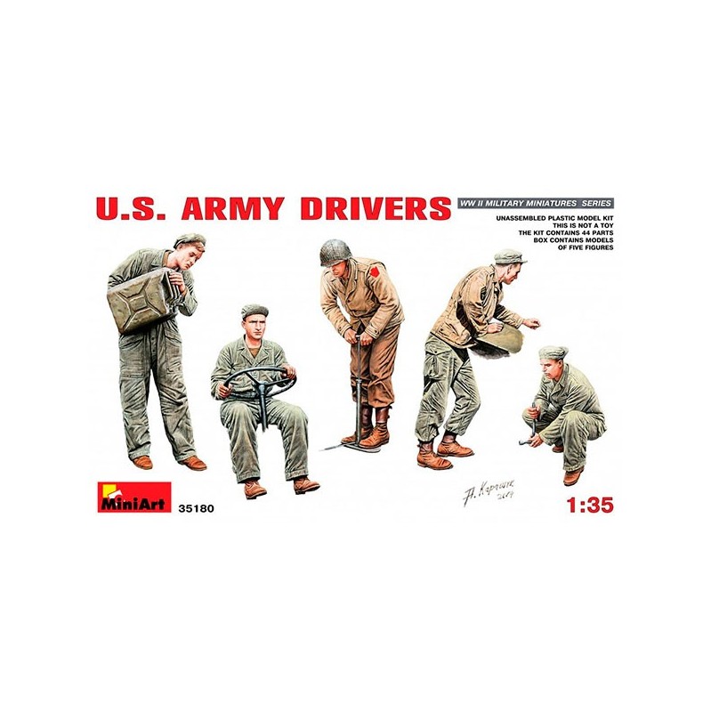 MiniArt Figuras U.S. Army Drivers 1/35