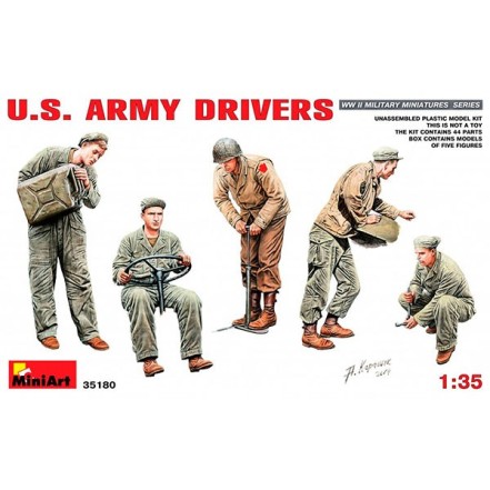 MiniArt Figuras U.S. Army Drivers 1/35