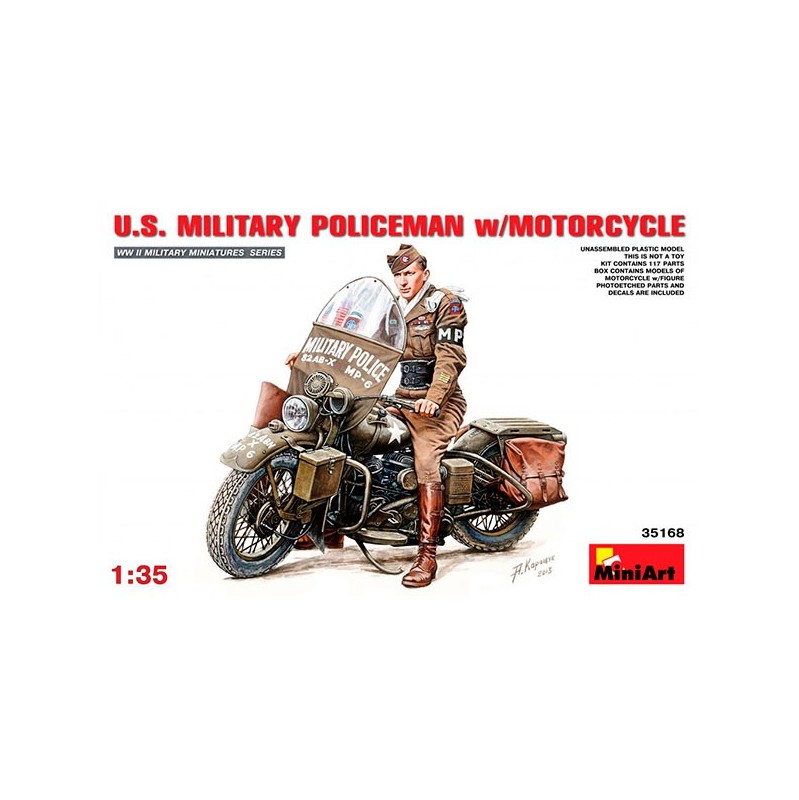 Figura US Militar Police Motorcycle 1/35