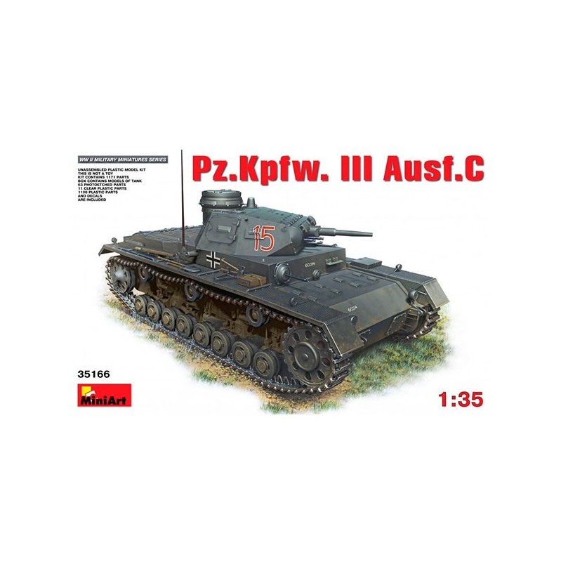 MiniArt Tanque Pz.Kpfw.3 Ausf.C 1/35