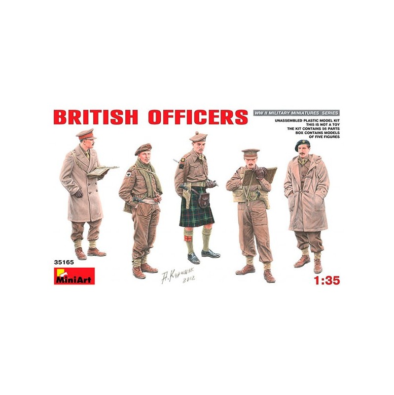 MiniArt Figuras British Officers  1/35