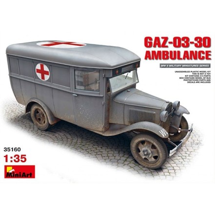 MiniArt Vehículo GAZ03-30 Ambulance 1/35