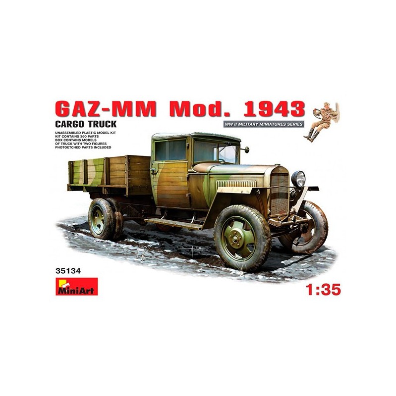 Camión GAZ-MM Mod 1943 Cargo Truck 1/35
