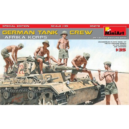 Figuras Germ Tank Crew Afrika Korps 1/35