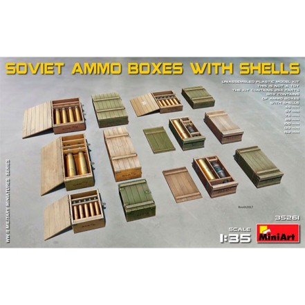 Accesorios Soviet Ammo Boxes Shells 1/35