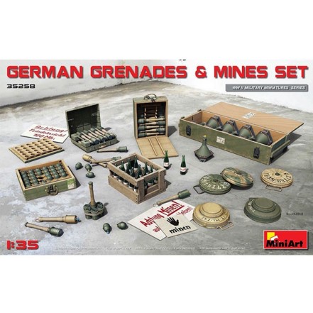 Accesorios Germ. Grenades/Mines Set 1/35