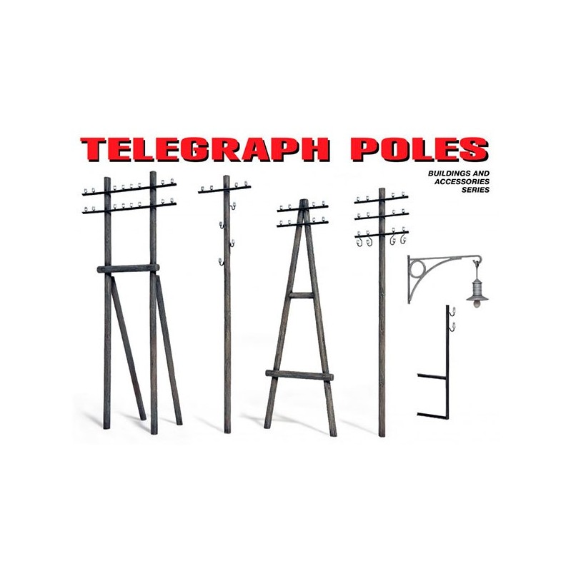 MiniArt Accesorios Telegraph Poles 1/35