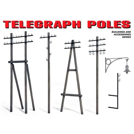 MiniArt Accesorios Telegraph Poles 1/35