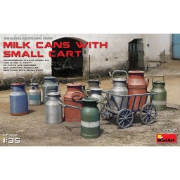 MiniArt Acc Milk Cans + Small Cart 1/35