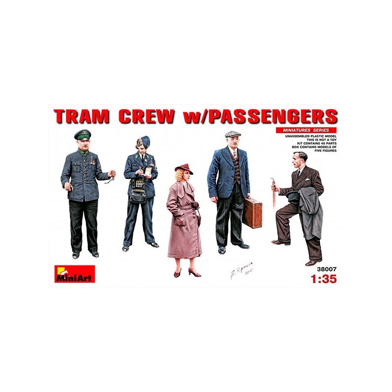Figuras Tram Crew with Passengers 1/35