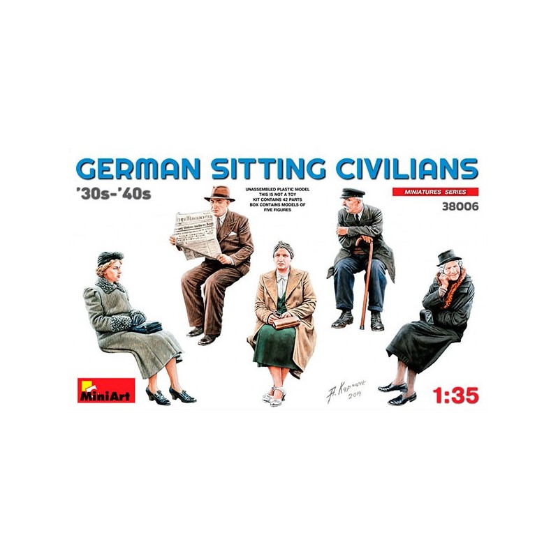 Figuras German Sitting Civil 30-40 1/35