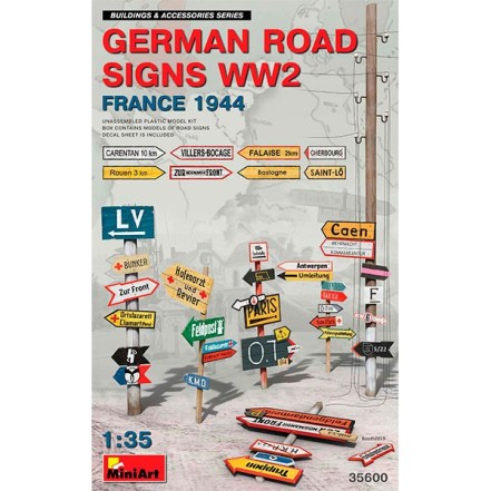 Accesorios Germ. Road Signs France 44 WW2 1/35 