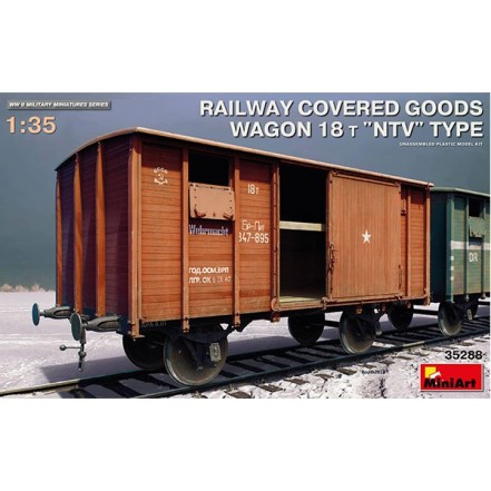 Vagón Railway Covered Goods 18t NTV 1/35