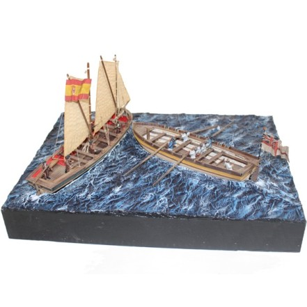 Disarmodel Diorama Naval Batalla Trafalgar
