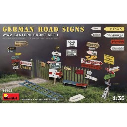 MA German Road Signs WW2 Eastern 1 1/35