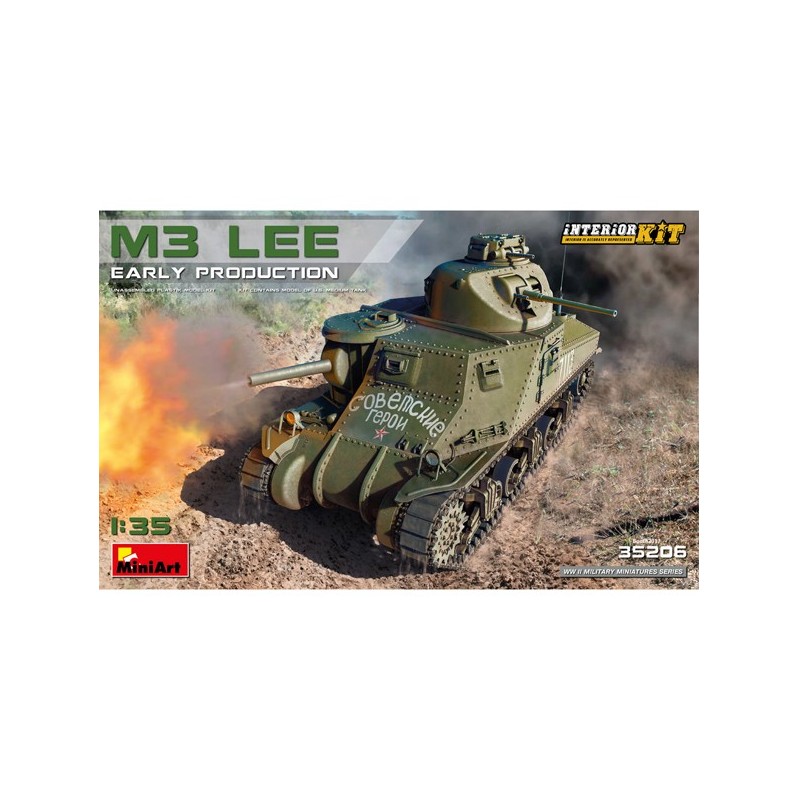Tanque M3 Lee Early Prod. Int. Kit 1:35