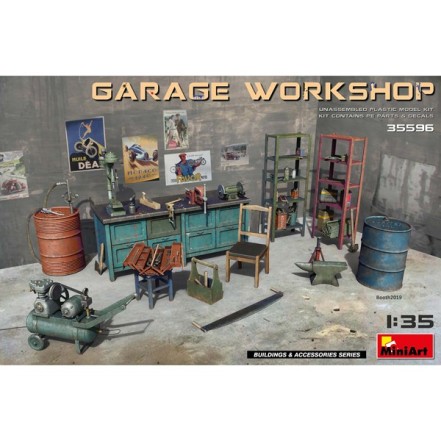 MiniArt Accesorios Garage Workshop 1:35