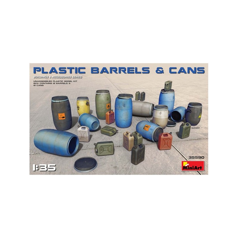 AccesoriosPlastic Barrels & Cans 1:35
