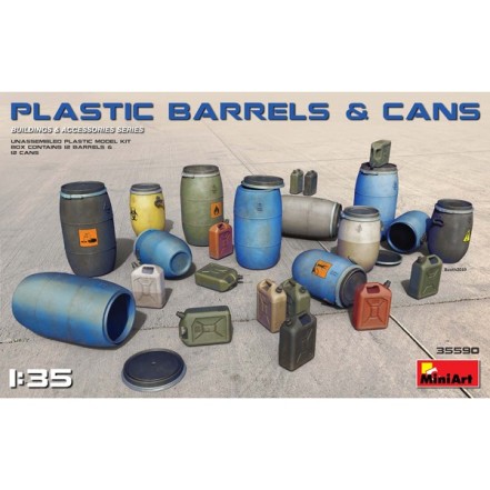 AccesoriosPlastic Barrels & Cans 1:35