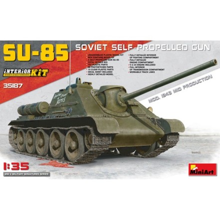 Tanque SU-85 Mod 1943 Mid Prod. IK 1/35