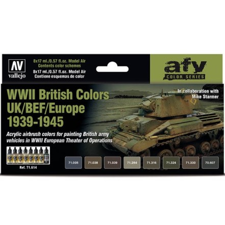 Set 8 WWII British Colors UK/BEF/Europe 