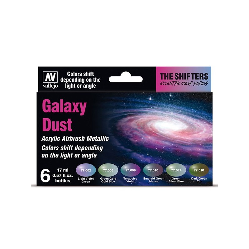 Set 6 Colorshift Galaxy Dust 17ml