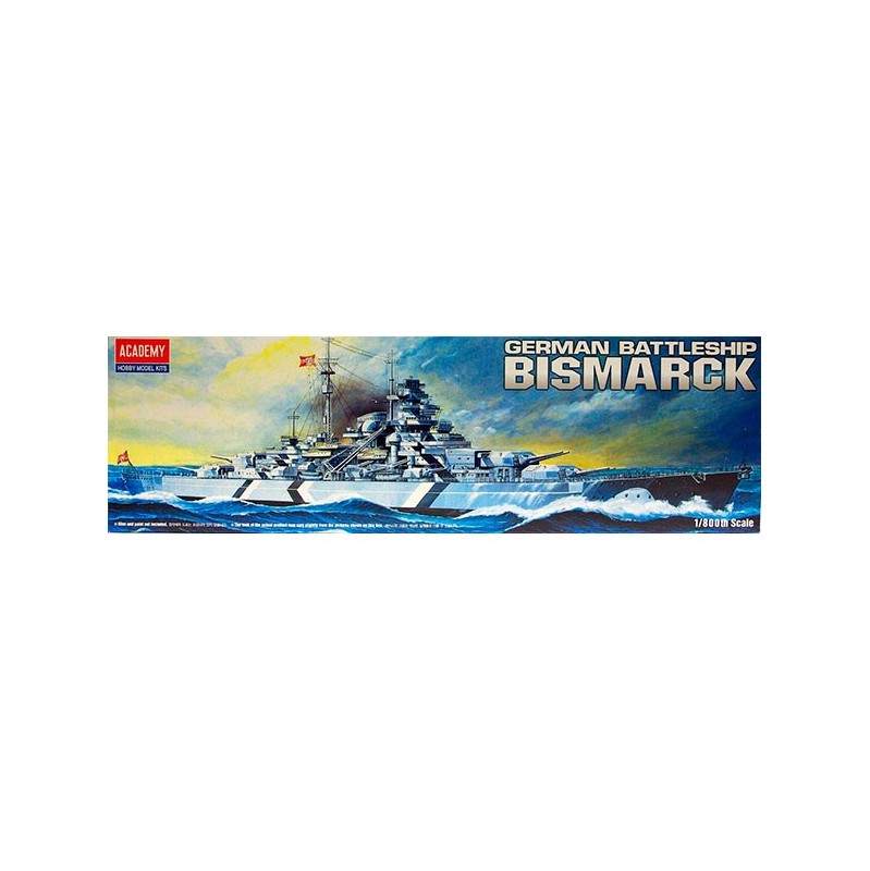 Academy Barco de Guerra Bismarck 1/800