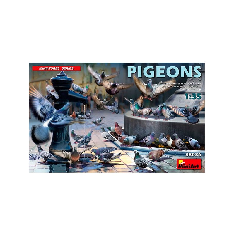 MiniArt Accesorios Pigeons 1/35