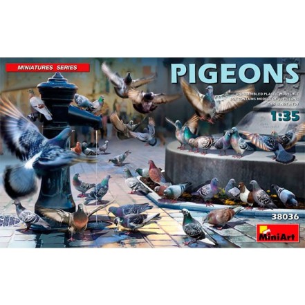 MiniArt Accesorios Pigeons 1/35