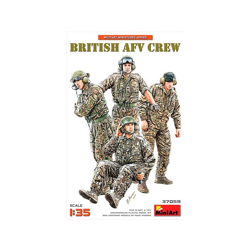 MiniArt Figuras British AFV Crew 1/35