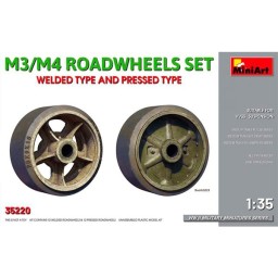 Acc M3/M4 Roadwheels Set Welded & Pressed type 1/35