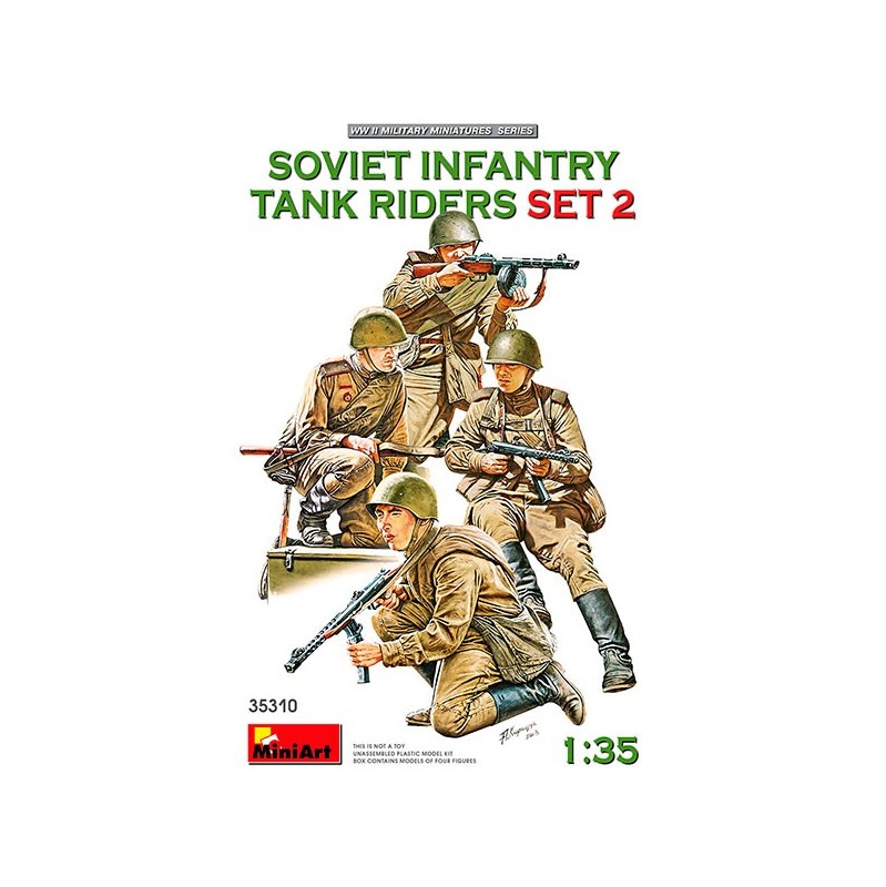 MiniArt Soviet Infantry Tank Riders SET 2 1:35