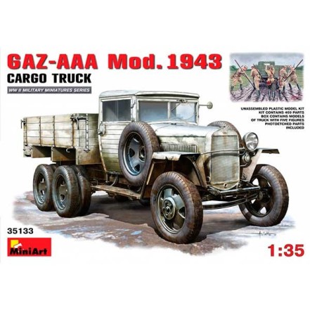 Camión GAZ-AAA Mod 1943 Cargo Truck 1/35